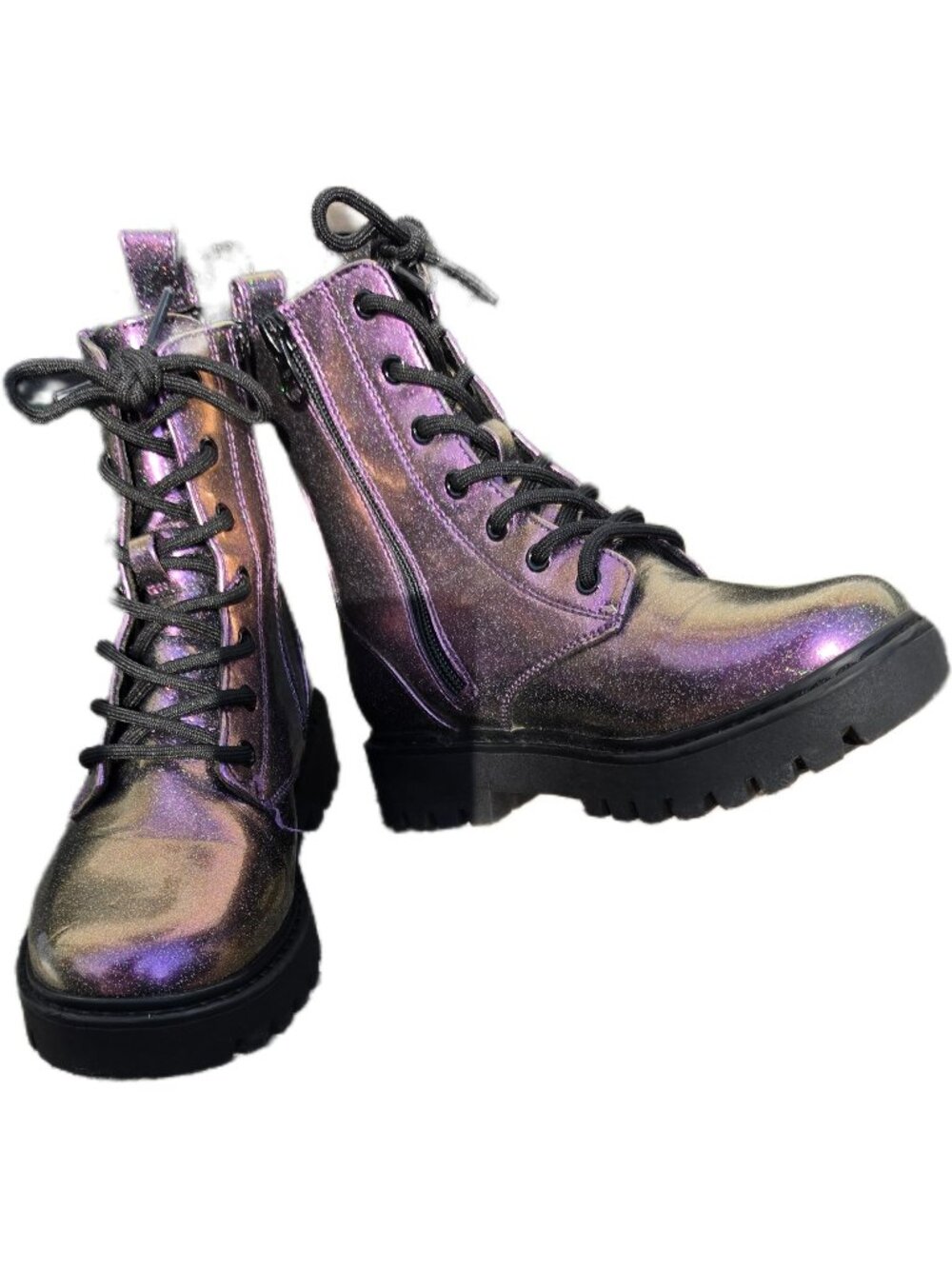Art Class Target Girls Iridescent Combat Boots 2
